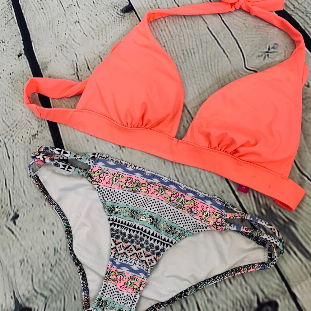 NWOT VICTORIA SECRET hot pink bikini set